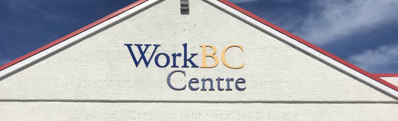 Building with a "WorkBC Centre" sign