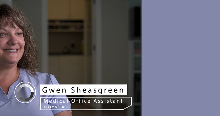 medical office assistant Gwen Sheasgreen