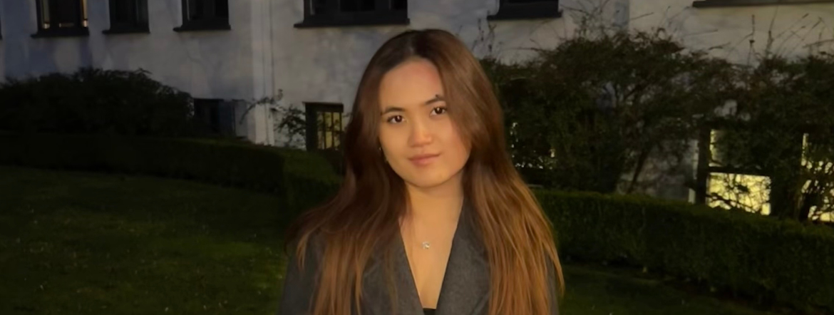 Kalea, a young Asian woman with light brown hair, in an outdoor setting