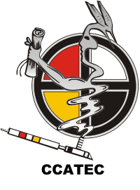 smoke coming out of a pipe ccatec logo
