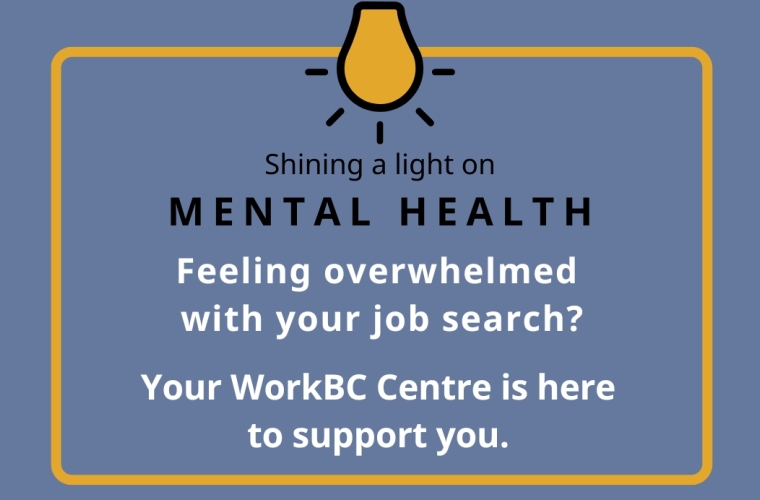 Graphic Shining a lightbulb on Mental Health