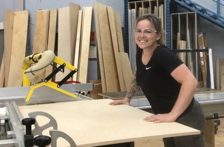 Cressen in a wood workshop