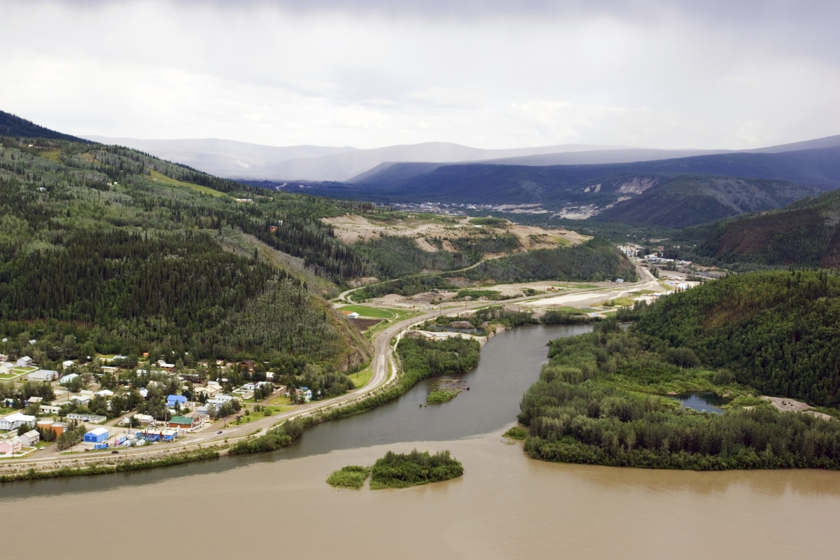 rural town on the river