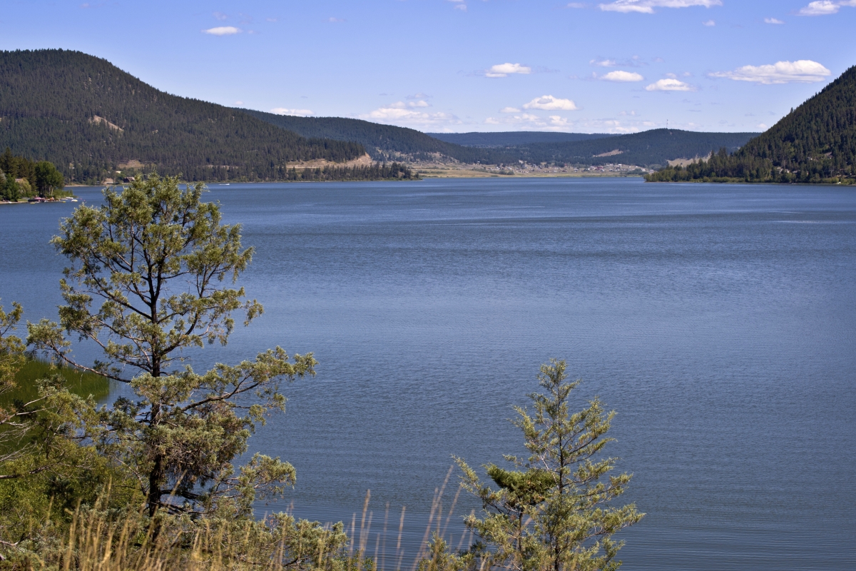 Lake and mountains