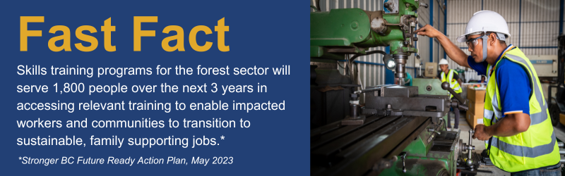 A man in hard hat and safety vest works at a mechanical press.